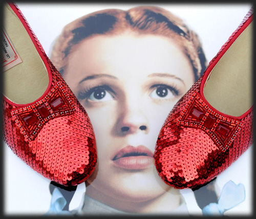 Judy Garland's Ruby Slippers for sale on eBay