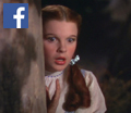 Follow Judy Garland as Dorothy on Facebook