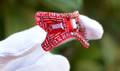 Beautiful hand-sewn ruby slipper bows