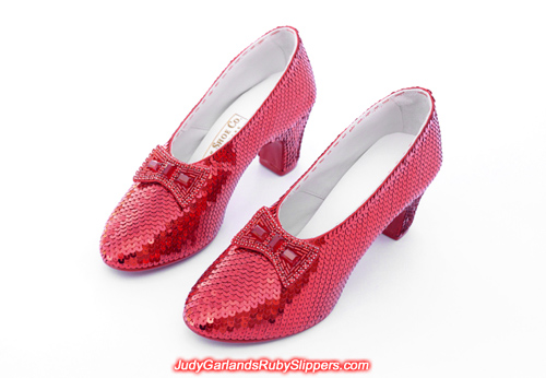 Judy Garland's size 5B replica ruby slippers